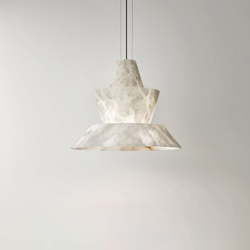 Blus Lighting Brianna Alabaster Dining Table Pendant Light, Designer Pendant Lights