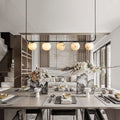 Blus Lighting Modern Luxury Alabaster Global Kitchen Island Pendant 5 Lights