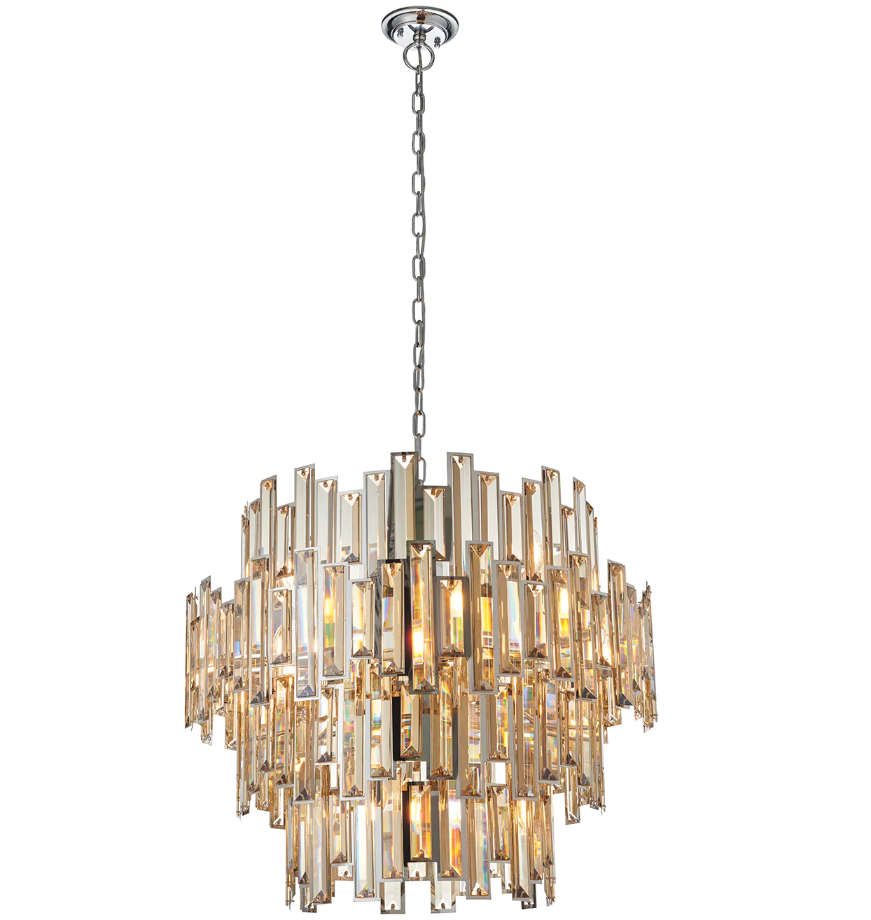 12/15-Light/4-Tier Modern Style Chandelier
