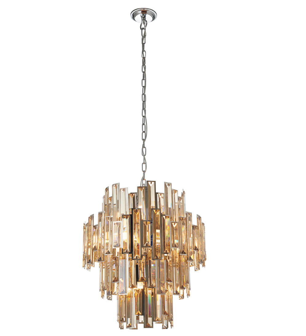 12/15-Light/4-Tier Modern Style Chandelier