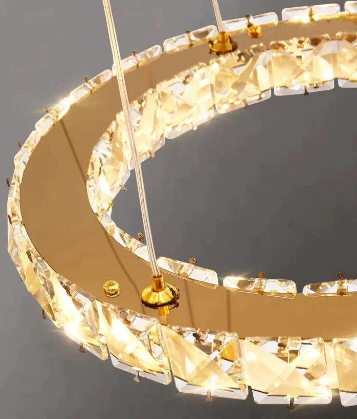 2/3/4/5/6/7-Rings Crystal Chandelier