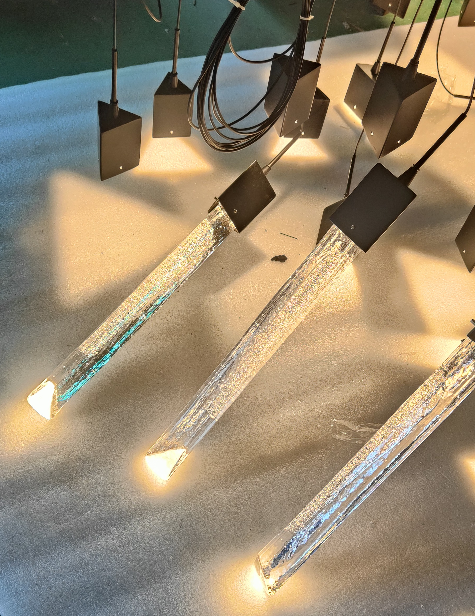 10/15/17/Custom-Light Black Crystal Rods Chandelier