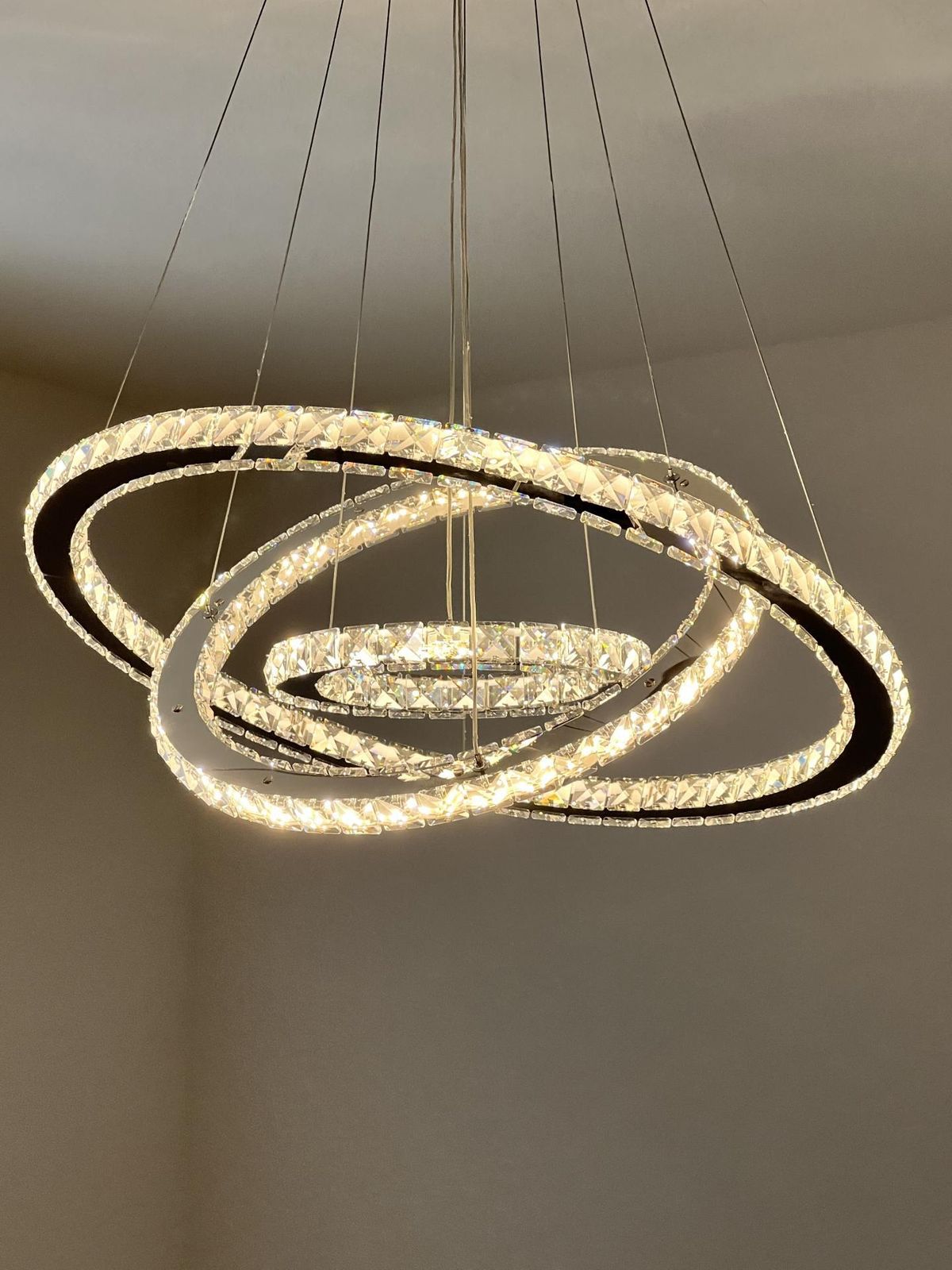 2/3/4/5/6/7-Rings Crystal Chandelier