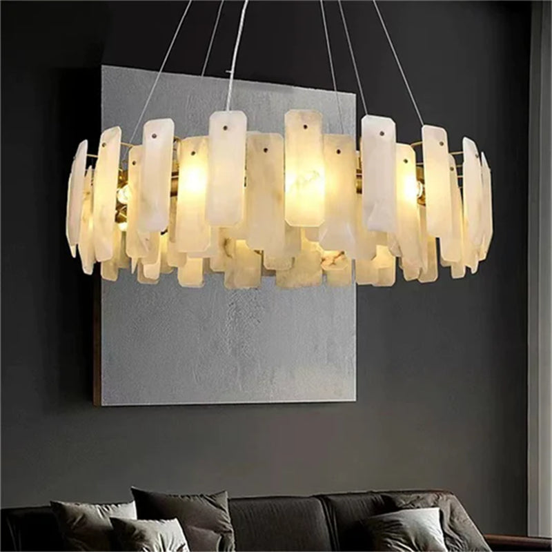 Blushlighting Alabaster Round Chandelier