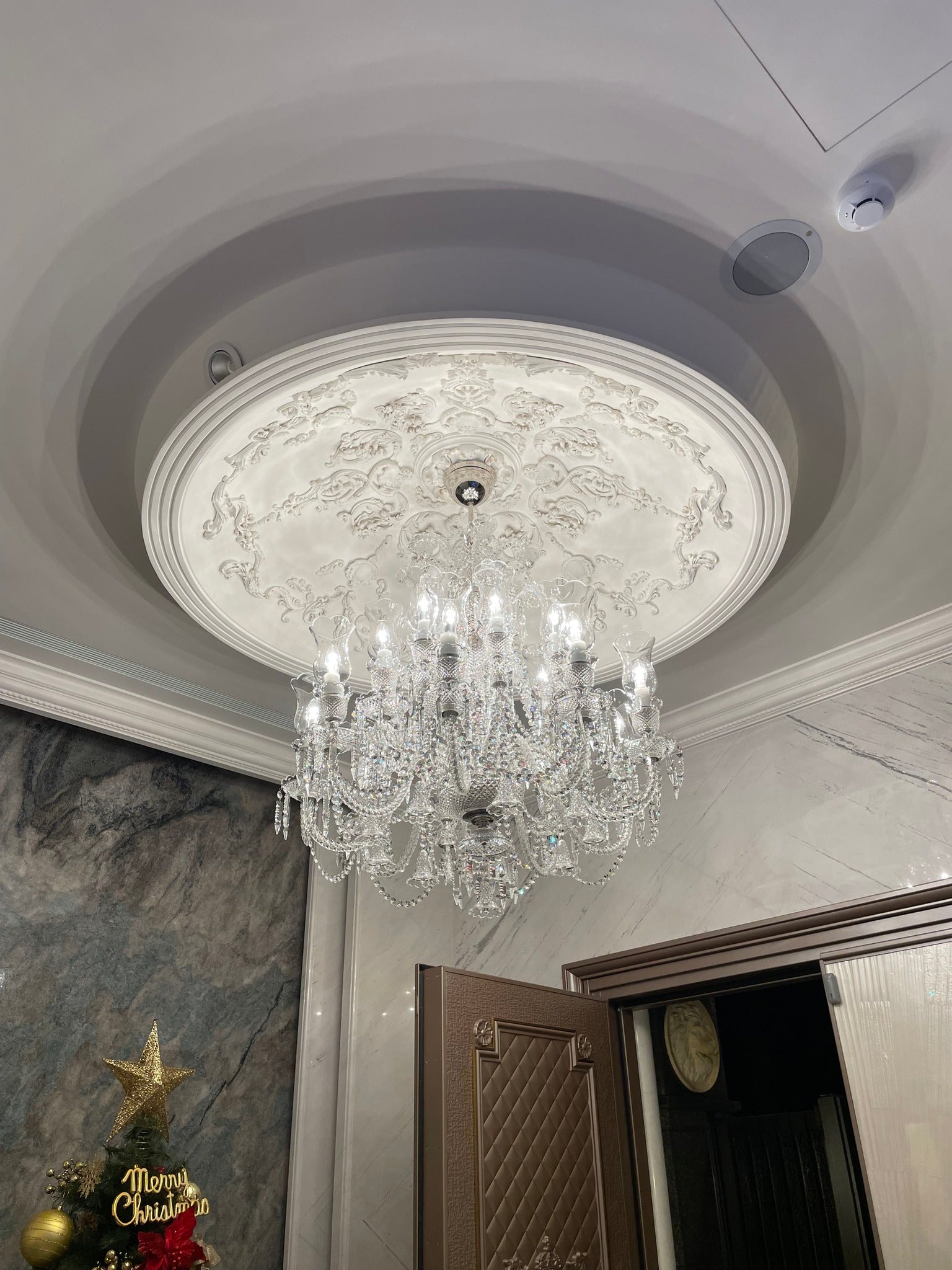 12/30-Light Candle Light Crystal Chandelier