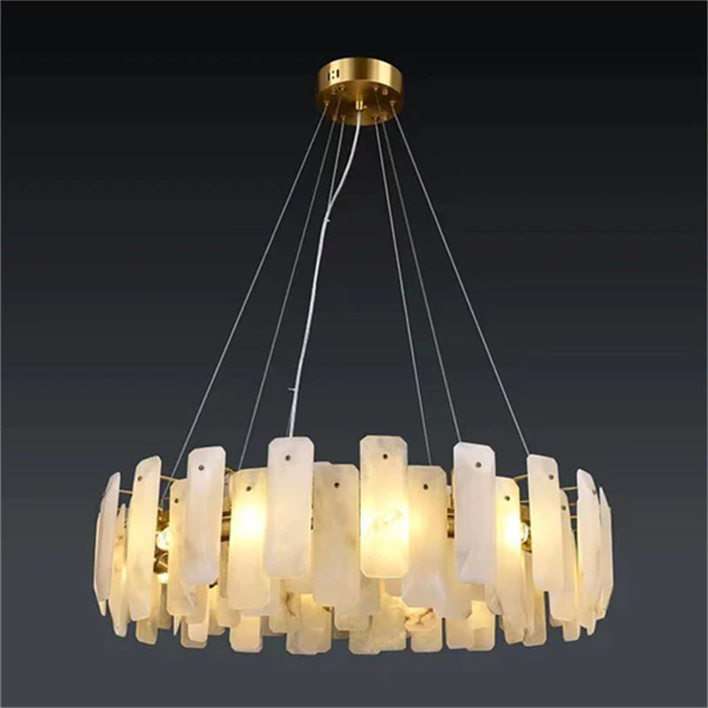 Blushlighting Alabaster Round Chandelier