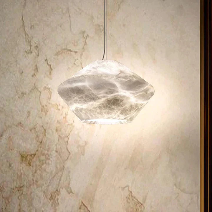 Alabaster Bedside Pendant Light, Living Room Pendant Light