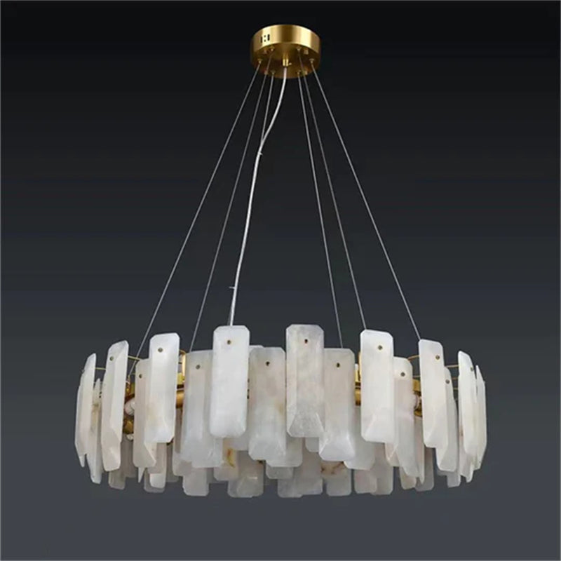 Blushlighting Alabaster Round Chandelier