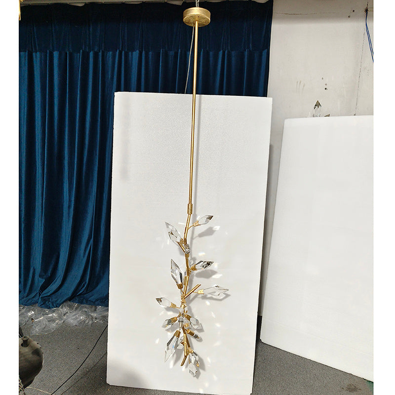 21026P 41" Crystal Pendant Light