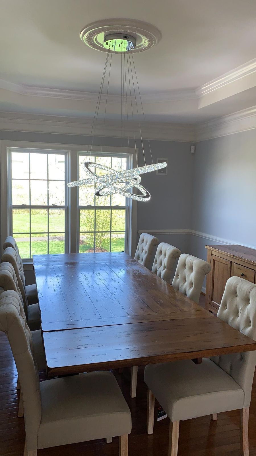 2/3/4/5/6/7-Rings Crystal Chandelier