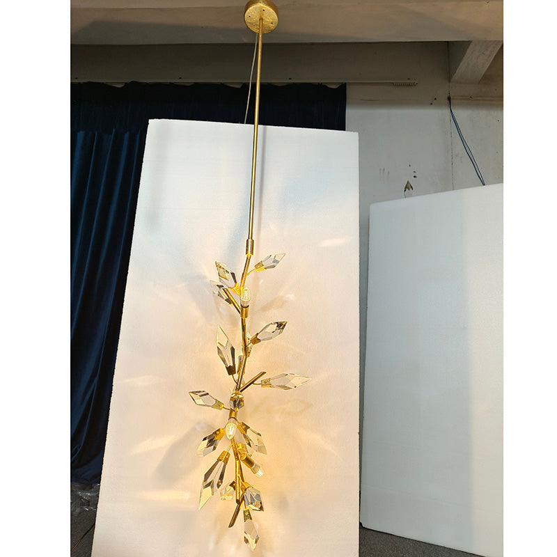21026P 41" Crystal Pendant Light