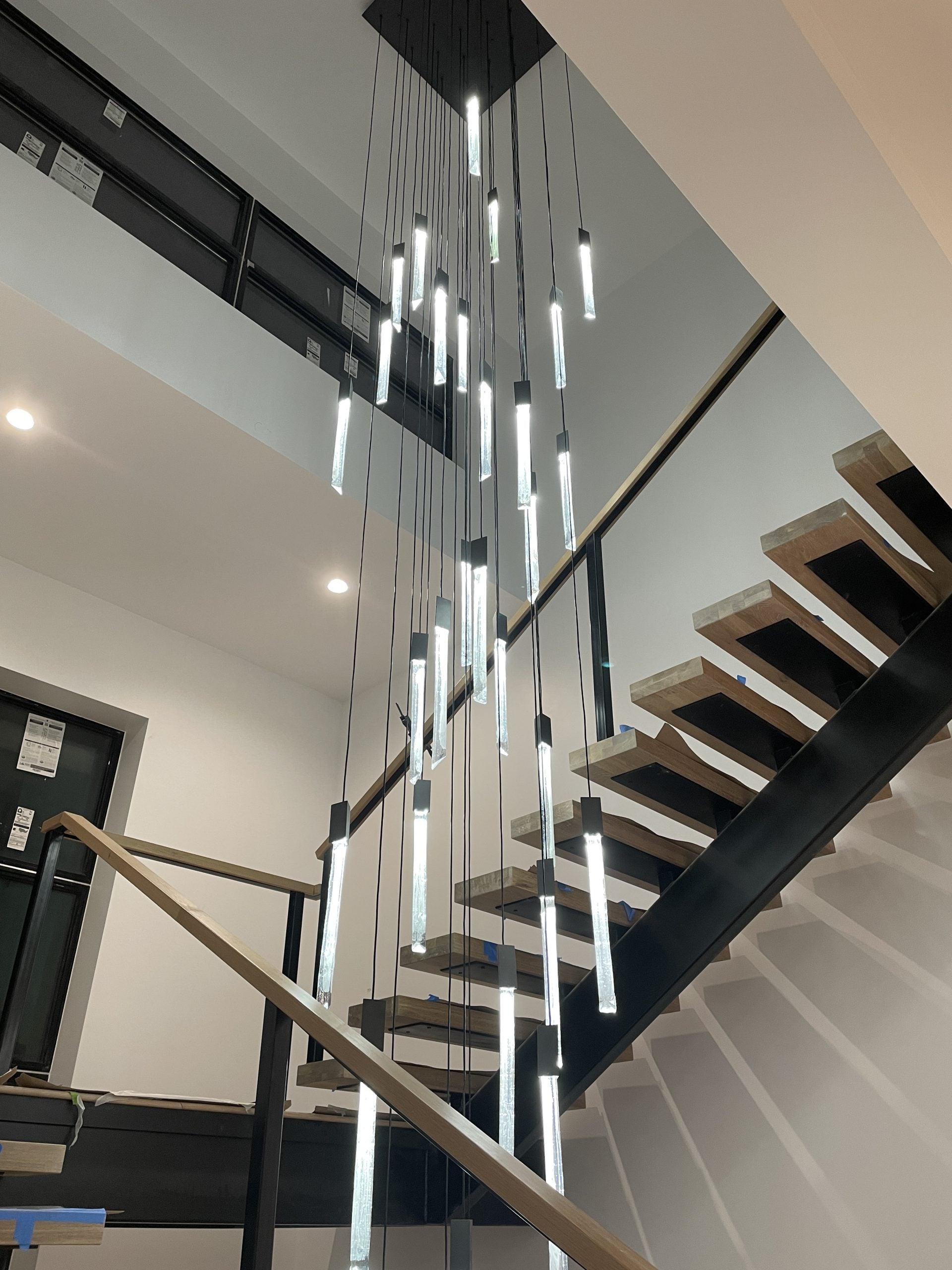 10/15/17/Custom-Light Black Crystal Rods Chandelier