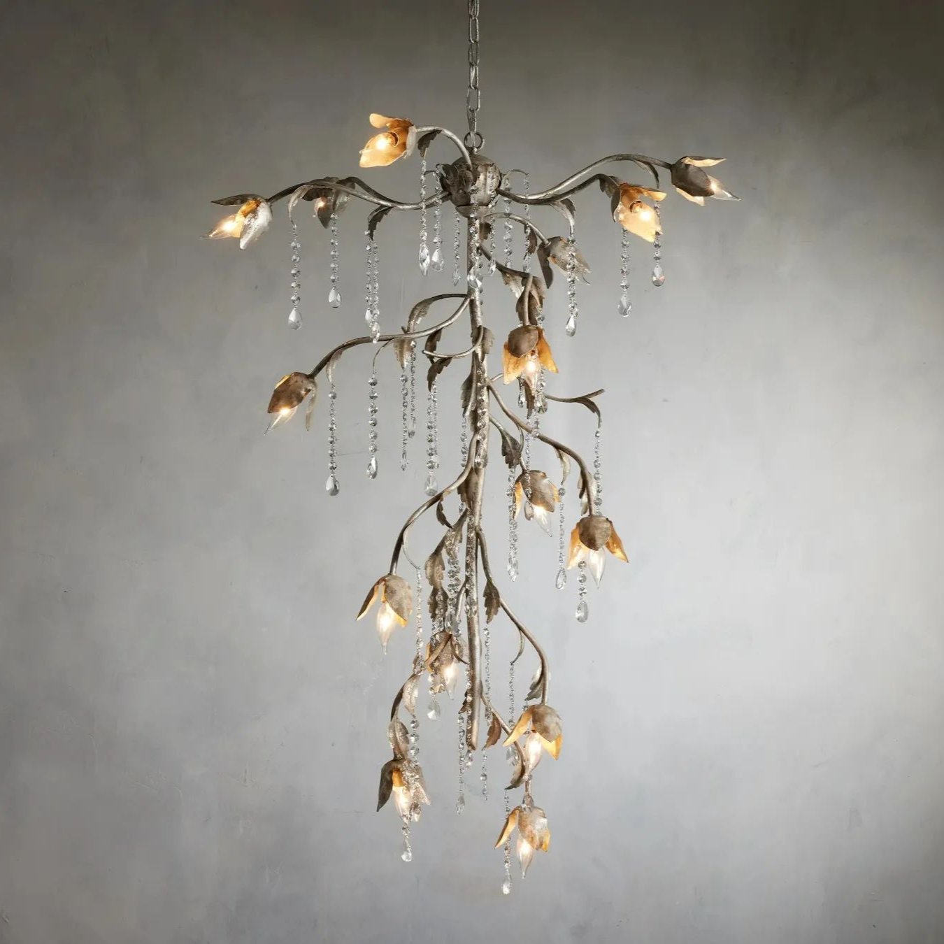 Kaile Crystal Pendant Light 54"H