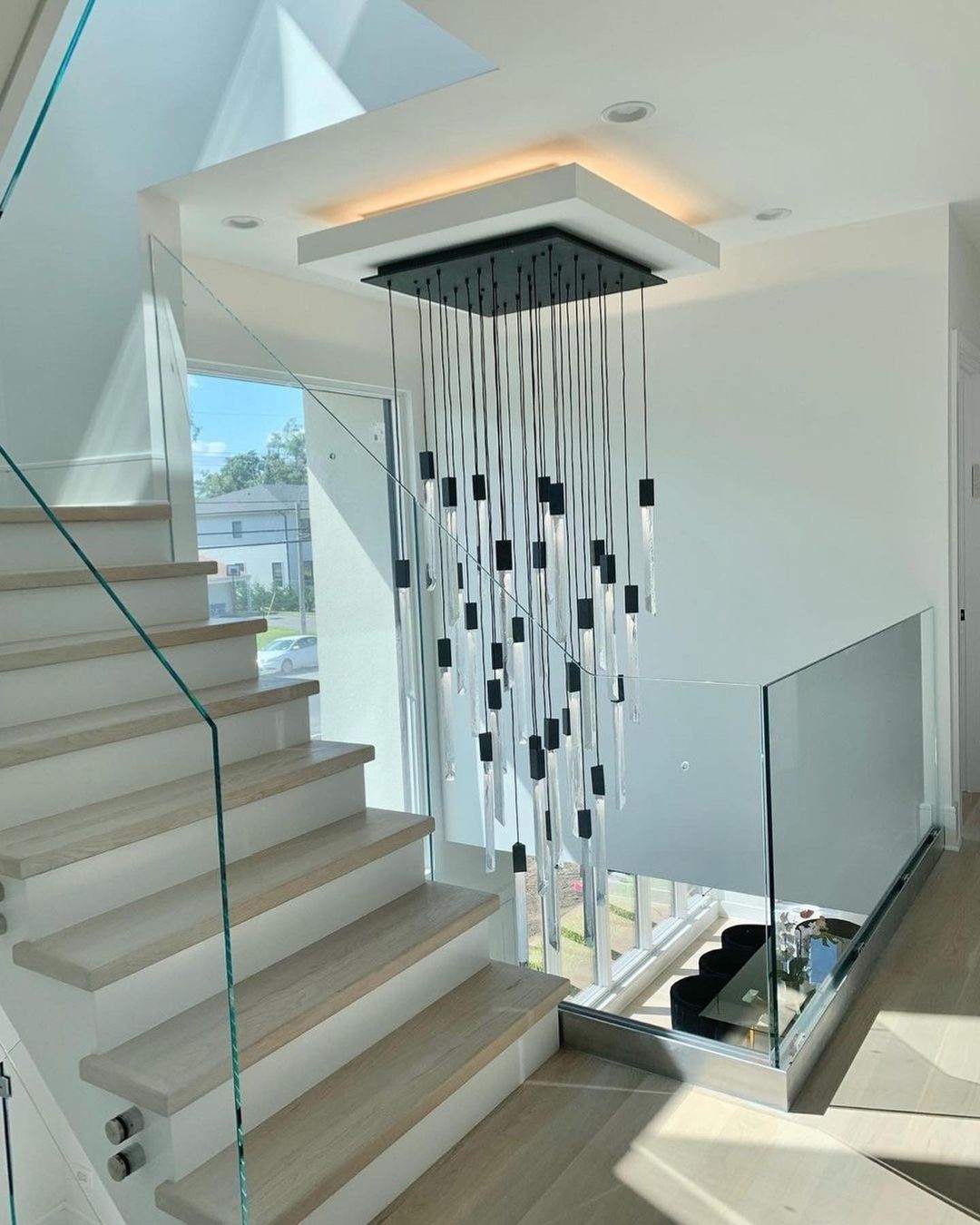 10/15/17/Custom-Light Black Crystal Rods Chandelier