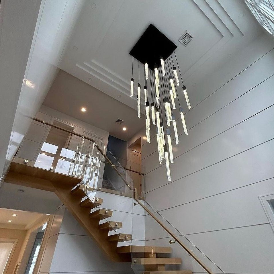 10/15/17/Custom-Light Black Crystal Rods Chandelier