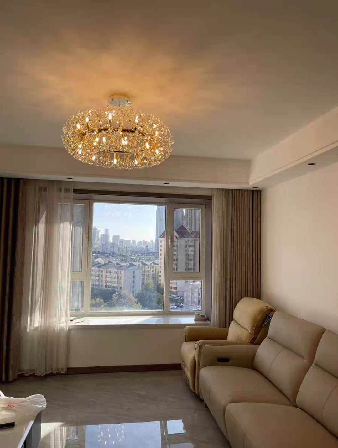 12/20/28-Light Luxury Dandelion Crystal Chandelier