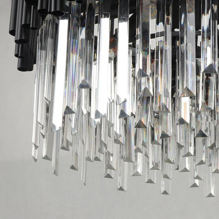 Blus Lighting Viol Crystal Round Chandelier