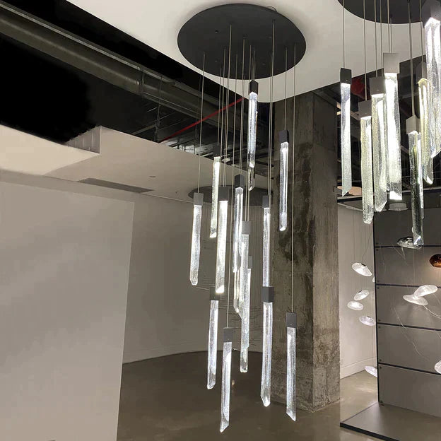 10/15/17/Custom-Light Black Crystal Rods Chandelier