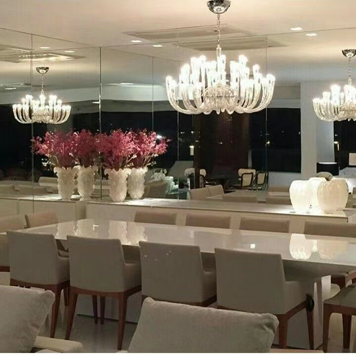 2023 Fashion 12/ 16/ 32 Lights Glass Chandelier Classic Candle Style Ceiling Light Fixture For Living/ Dining Room Decoration