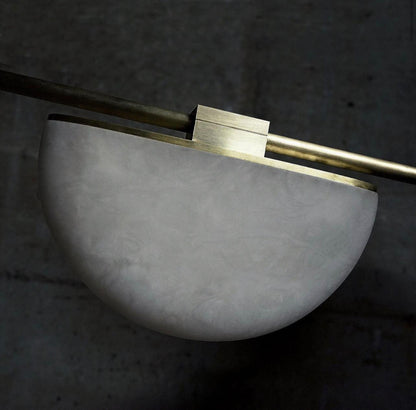 Blus Lighting Selena Alabaster Chandelier, Luxury Modern Chandelier for Living Room