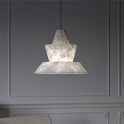 Blus Lighting Brianna Alabaster Dining Table Pendant Light, Designer Pendant Lights