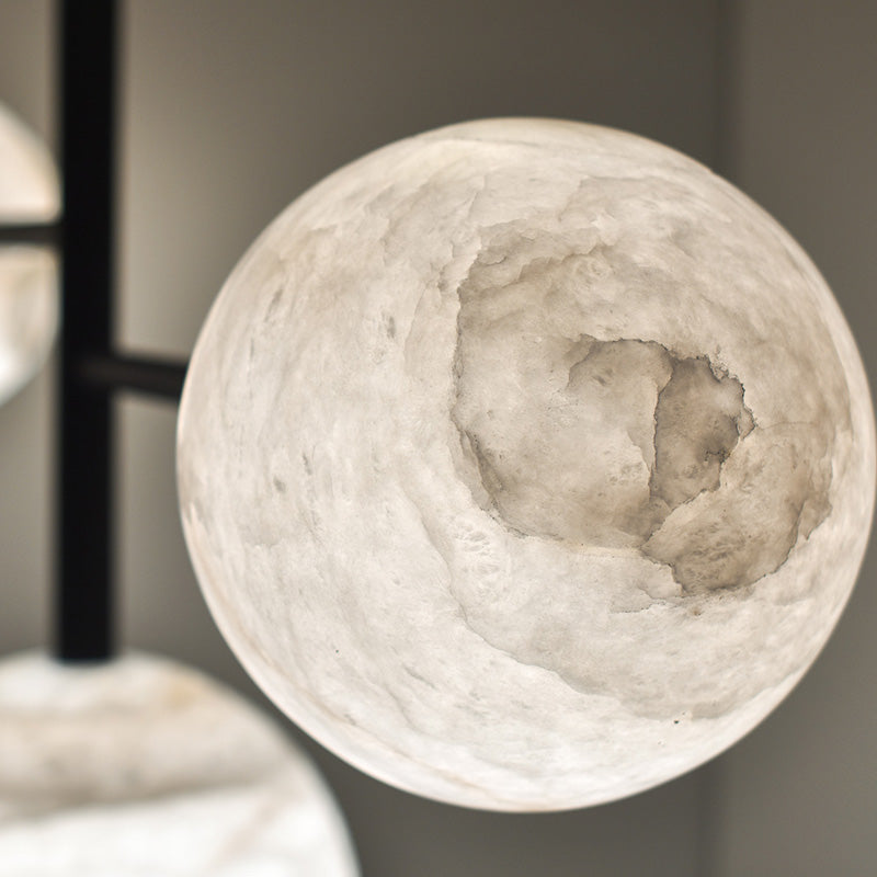 Blus Lighting Lola Modern Artistic Alabaster Pendant Light, Unique Chandelier Designs