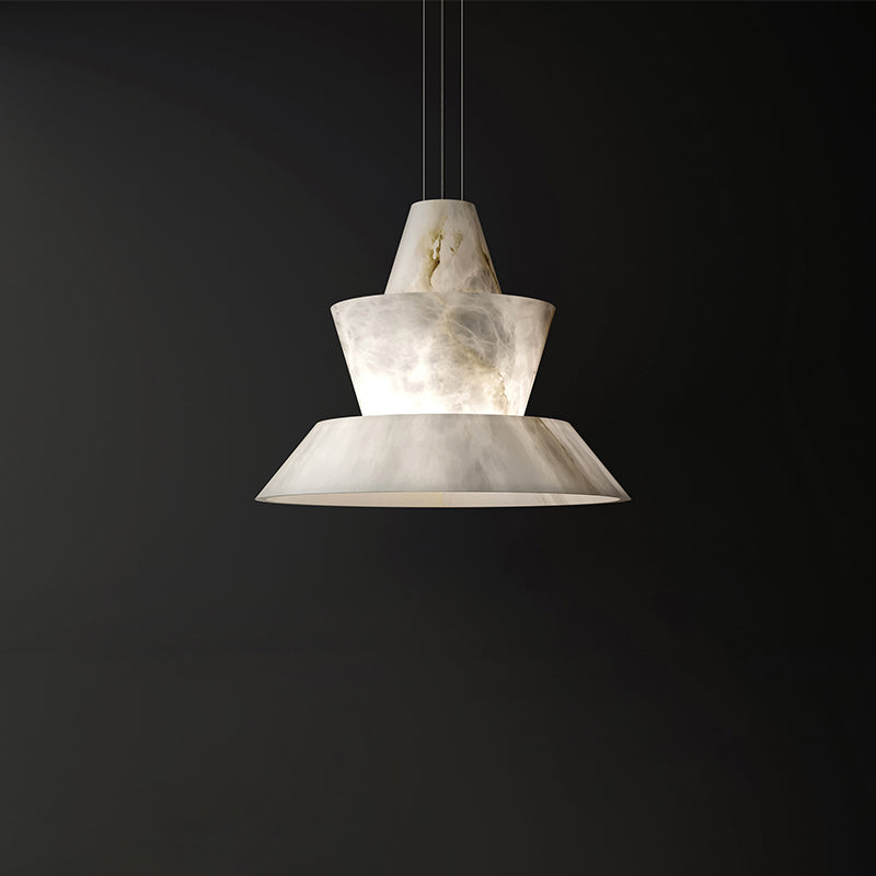 Blus Lighting Brianna Alabaster Dining Table Pendant Light, Designer Pendant Lights