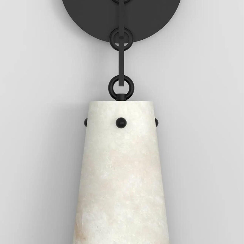 Contemporary Alabaster Wall Sconce For Kitchen Island, Bedroom