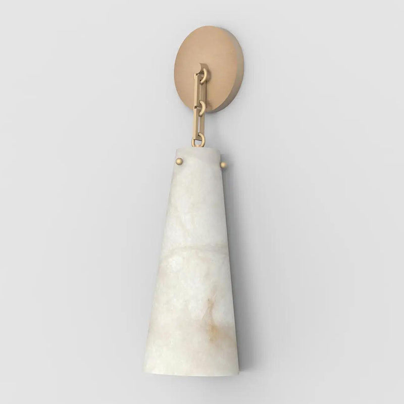 Contemporary Alabaster Wall Sconce For Kitchen Island, Bedroom