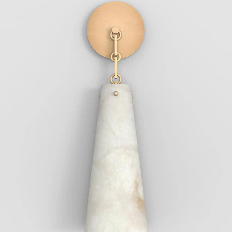 Contemporary Alabaster Wall Sconce For Kitchen Island, Bedroom