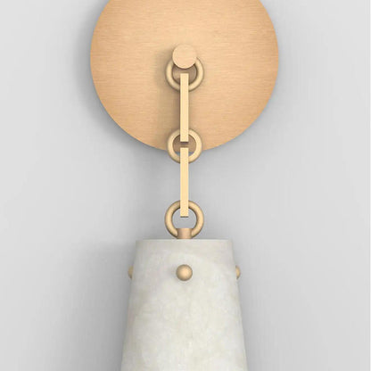 Contemporary Alabaster Wall Sconce For Kitchen Island, Bedroom