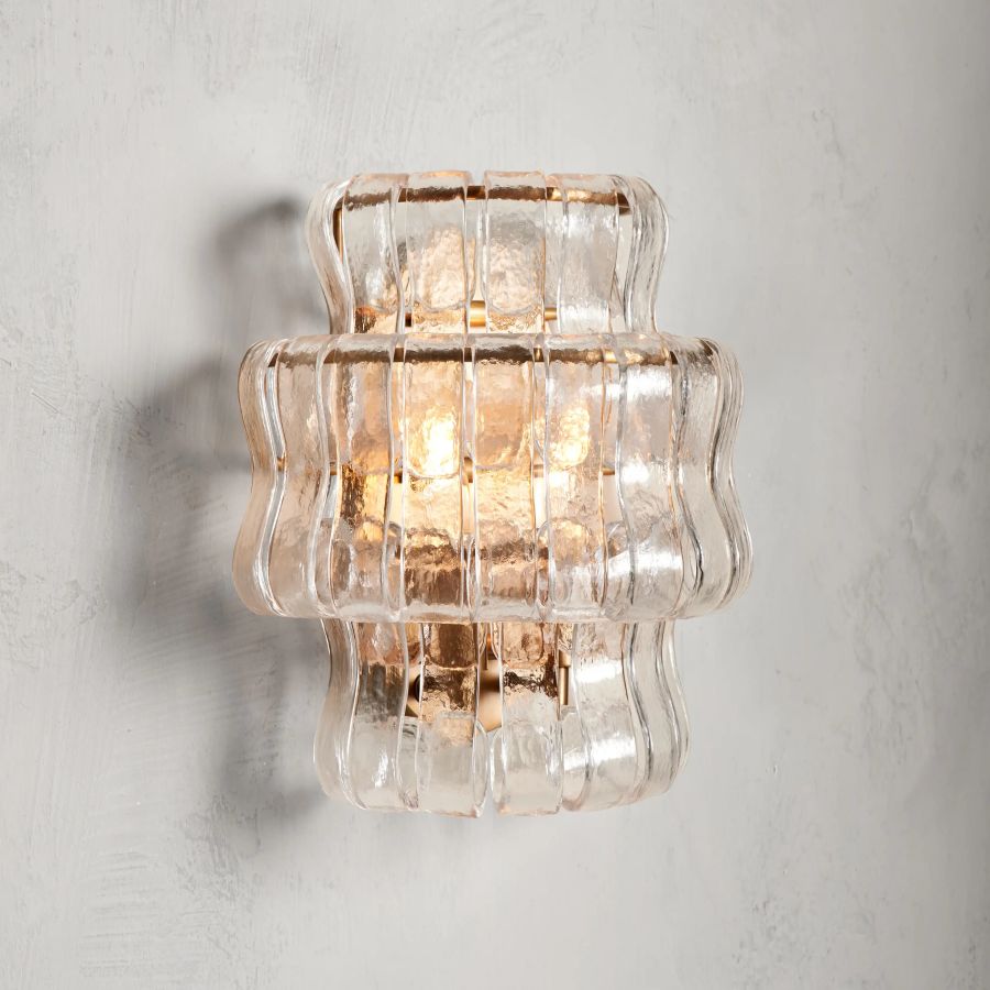 Ghiaccio Glass Wall Sconce