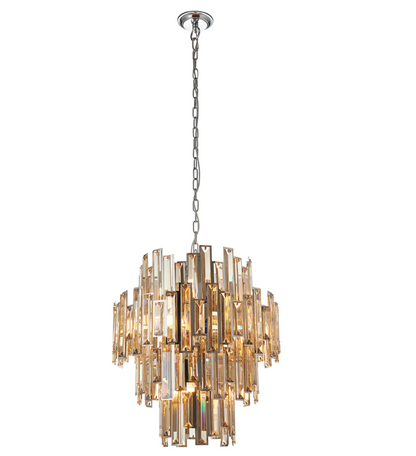 12/15-Light/4-Tier Modern Style Chandelier