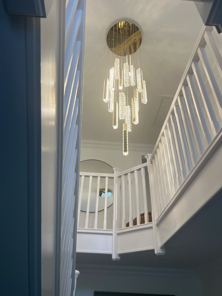 12/15/18/21/24-Light Spiral Crystal Chandelier