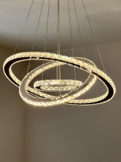 2/3/4/5/6/7-Rings Crystal Chandelier