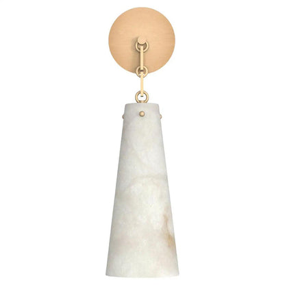 Contemporary Alabaster Wall Sconce For Kitchen Island, Bedroom