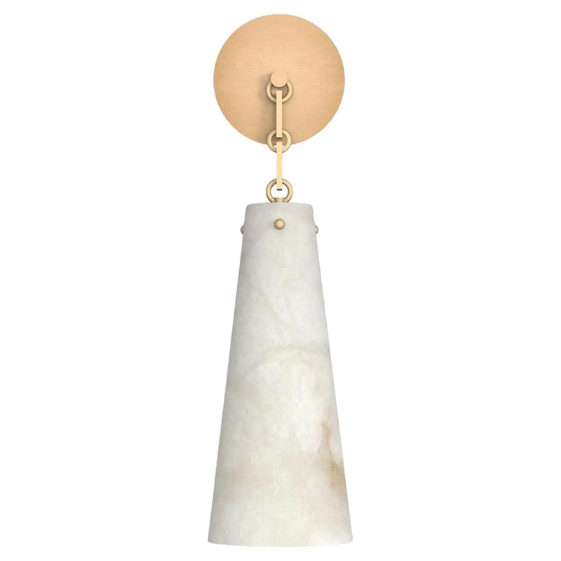 Contemporary Alabaster Wall Sconce For Kitchen Island, Bedroom
