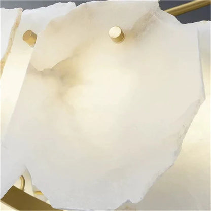 Blushlighting Alabaster Modern Snowflake Linear Chandelier
