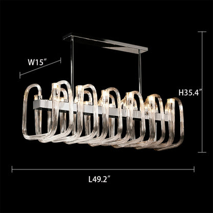 2023 Fashion 12/ 16/ 32 Lights Glass Chandelier Classic Candle Style Ceiling Light Fixture For Living/ Dining Room Decoration