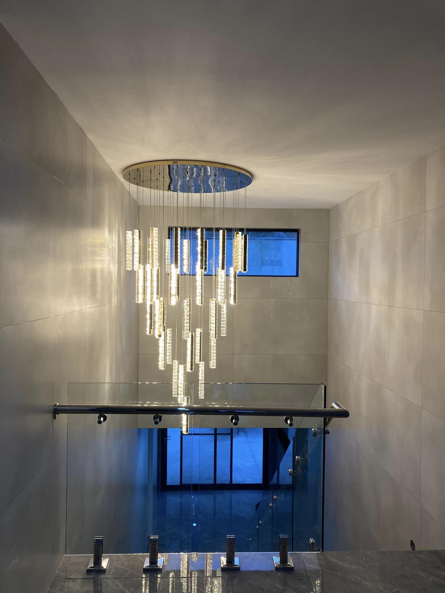 12/15/18/21/24-Light Spiral Crystal Chandelier