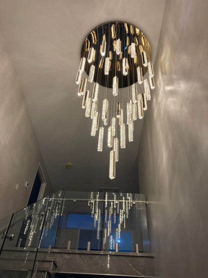 12/15/18/21/24-Light Spiral Crystal Chandelier