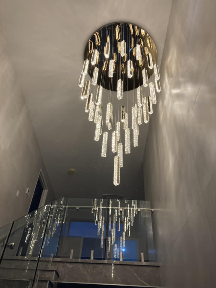 12/15/18/21/24-Light Spiral Crystal Chandelier