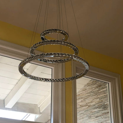 2/3/4/5/6/7-Rings Crystal Chandelier