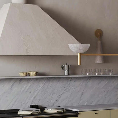 Contemporary Alabaster Wall Sconce For Kitchen Island, Bedroom
