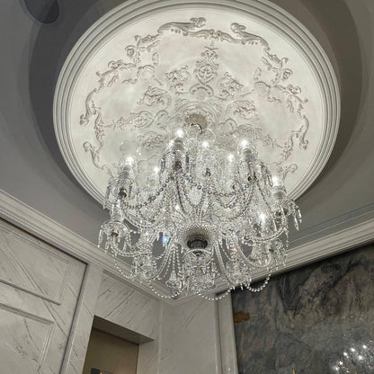 12/30-Light Candle Light Crystal Chandelier