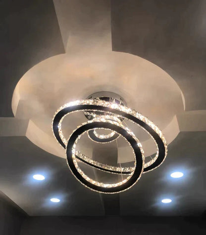 2/3/4/5/6/7-Rings Crystal Chandelier