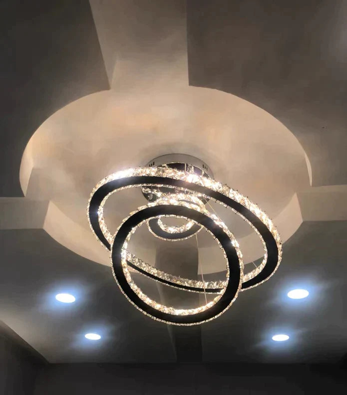 2/3/4/5/6/7-Rings Crystal Chandelier