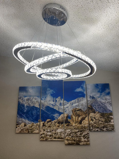 2/3/4/5/6/7-Rings Crystal Chandelier