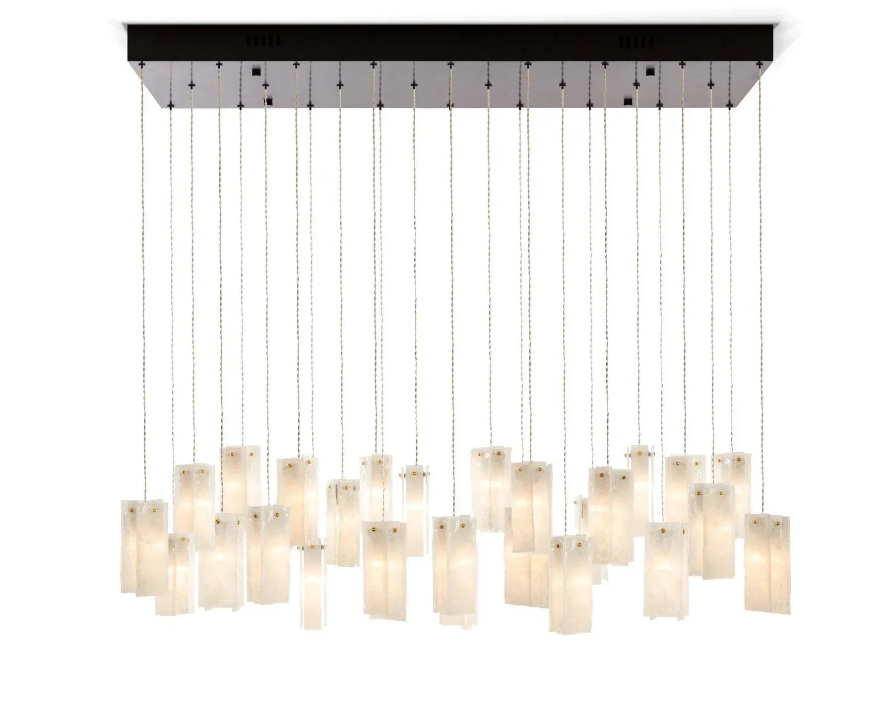 1/25/60/84-Light Colorful Rectangle Cluster Glass Tile Pendant/Chandelier