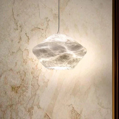 Alabaster Bedside Pendant Light, Living Room Pendant Light